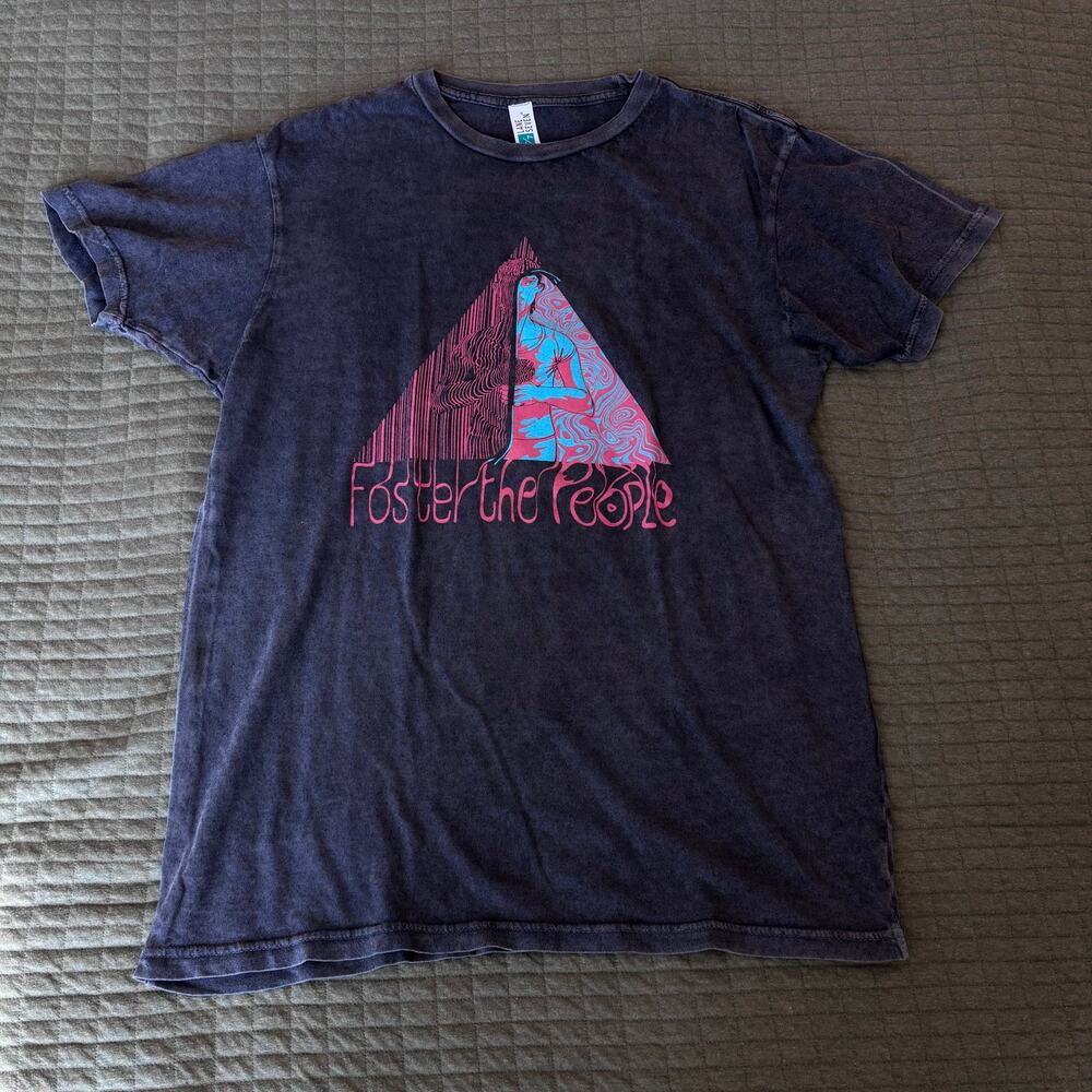 Foster The People Paradise State Of Mind Tour 25 Graphic T-Shirt Faded Black M